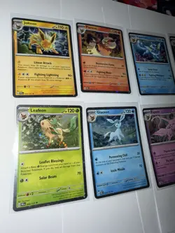 Prismatic Evolutions 8 Cosmos Promo Cards - Costco Mini Tin Promos Set Lot Holo - Image 2
