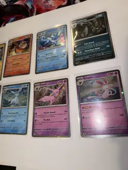 Prismatic Evolutions 8 Cosmos Promo Cards - Costco Mini Tin Promos Set Lot Holo - Image 3