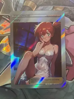 Pokemon Misty Anime Waifu Custom DIY Trainer Art Sexy Pokemon card - Image 1