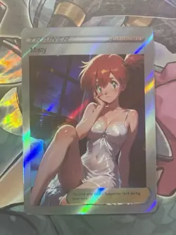 Pokemon Misty Anime Waifu Custom DIY Trainer Art Sexy Pokemon card - Image 2