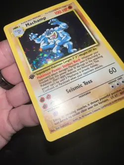 Machamp Base Set 8/102 Holo 1st Edition Pokemon Trading Card - Image 3