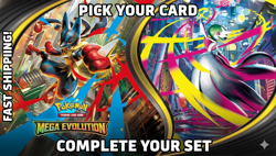 Pokemon Mega Evolution ME01 Singles Reverse/Holo PICK YOUR CARD COMPLETE SET - Image 1