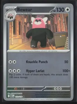 112/132 Bewear - ME01 Mega Evolution Reverse Holo NM Pokemon - Image 1