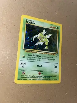 Scyther 17/130 HOLO Rare Base Set 2 WOTC Vintage Pokemon Card Near Mint - Image 3