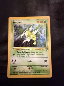 Scyther 17/130 - Base Set 2 Holo - Vintage Pokemon TCG WOTC - NM - Image 1