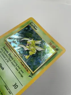 Scyther Pokemon Card Holo WOTC 17/130 Base Set 2 Rare Vintage 2000 Original - Image 1