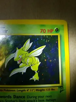 SCYTHER 17/130 - Holo RARE - VINTAGE WOTC Pokemon Card - BASE SET 2 NM/M - Image 4