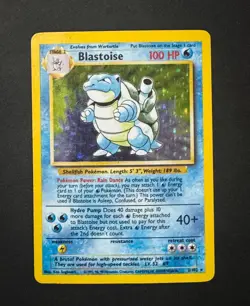 Pokemon TCG Blastoise Base Set Holo Unlimited Rare Card 2/102 - Image 1
