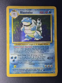 Blastoise (2/102) Pokemon Base Set - Holo Rare - TCG [HP] - Image 1