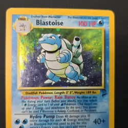 Pokemon Base Set 2 Blastoise Holo Rare Card 2/130 - MP - Image 2