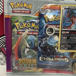 Pokemon Roaring Skies/Evolutions/Steam Siege 3 Pack Blister Yveltal NEW Sealed - Image 2