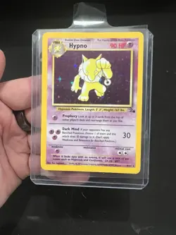 1999 Pokemon TCG Hypno 8/62 Fossil Set Holo Rare Card Vintage WOTC NM - Image 1