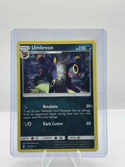 Pokemon Umbreon 120/214 Sm-Lost Thunder Rare Regular Non Holo 2018 - Image 1