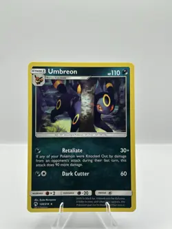 Pokemon Umbreon 120/214 Sm-Lost Thunder Rare Regular Non Holo 2018 - Image 2