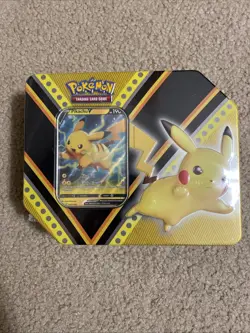Pokemon TCG Sealed Tin Box V Powers Tin Pikachu (2020, Factory Sealed) - Image 1