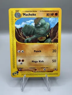 Pokemon TCG Machoke Expedition Base Set 85/165 Regular Uncommon LP - Image 1