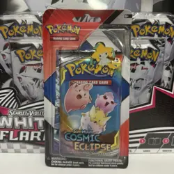 Pokemon Cosmic Eclipse Chilling Reign 2 Pack Blister w/ Pin Jirachi DAMAGED SEAL - Image 1