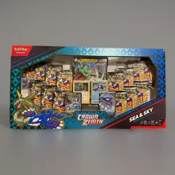 Pokemon TCG: Crown Zenith Sea and Sky Premium Collection Box - 14 Packs 4 Promos - Image 1