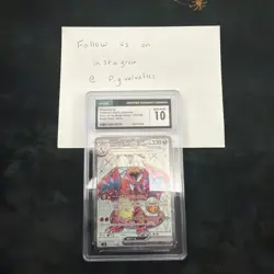CGC 10 Charizard ex Pokemon Japanese 125/108 SR Ruler of Black Flame - Image 1