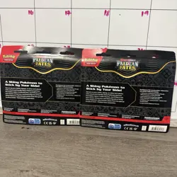 Pokemon TCG: Paldean Fates Tech Sticker Collection 3 Pack Blister (Maschiff) x2 - Image 4