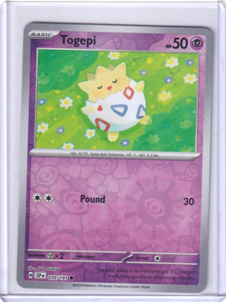 Togepi Reverse Holo #70 Pokemon Surging Sparks 2024 TCG - Image 1