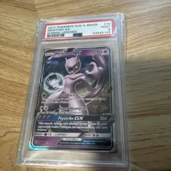 2017 POKEMON SUN & MOON SHINING LEGENDS #39 MEWTWO GX PSA 9 - Image 1