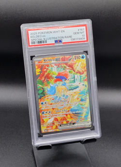 KELDEO EX ~ 2025 White Flare EN 167/086 ~ Special Illustration Rare PSA 10 - Image 2