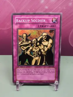 Yu-Gi-Oh! TCG Backup Soldier 1st Edition Pharoah's Servant PSV-076 Super Rare - Image 1