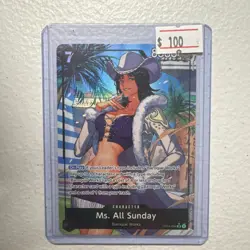 One Piece The Azure Sea’s Seven Ms. All Sunday OP14-084 Alt Art NM English - Image 1