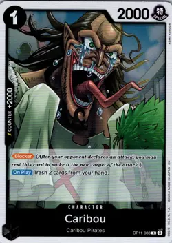 Caribou R A Fist of Divine Speed OP11-083 NM One Piece CCG - Image 1
