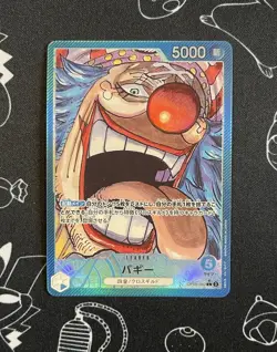 One Piece Card Game Buggy OP09-042 Alternative Art Leader Card Japanese - Image 1
