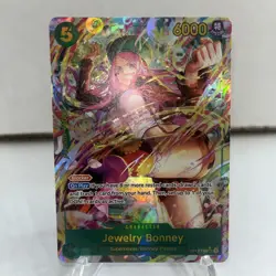 One Piece Tcg Jewelry Bonney Op12-118 Sec Rare Alt Art NM CLEAN! - Image 2