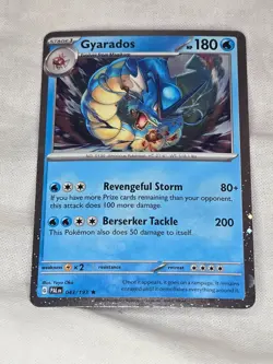 Pokemon TCG Gyarados 043/193 Cosmos Holo Rare Paldea Evolved Near-Mint - Image 1