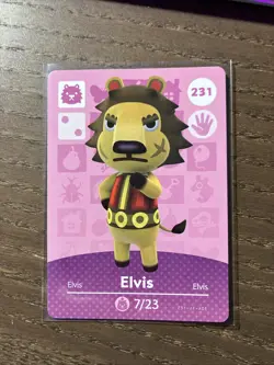 231 Elvis Animal Crossing Amiibo Authentic Nintendo Mint Card From Series 3 - Image 1