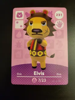 Elvis - 231 - Series 3 - Authentic Animal Crossing Amiibo Card - Image 1