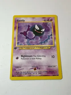 Gastly 65/105 Neo Destiny 1st Edition NM Near Mint Pokemon Card Vintage 2000 - Image 1
