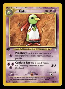 Xatu 52/111 1st Edition Neo Genesis Set Pokemon Card - Image 1