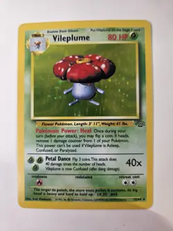 Vileplume Holo Jungle 15/64 Pokemon Card WOTC Rare Vintage 1999 - Image 1