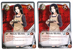 Lot Of 2 Mikoto Uchiha 261 Naruto Card Battle Of Destiny Common CCG TCG - Image 1
