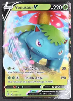 Venusaur V SWSH100 & Blastoise V SWSH101 Pokemon Sword & Shield Promo Cards NM - Image 3