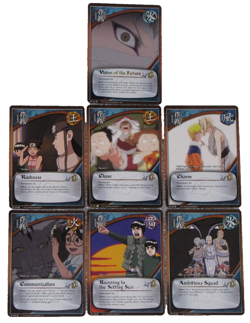 Naruto Trading Collectible Card Game CCG TCG Lot Of 7 Assorted 1st Edition Foil - Image 1