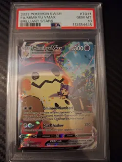 Pokemon Card PSA 10 Mimikyu VMAX TG17/TG30 Sword & Shield Brilliant Stars 2022 - Image 1