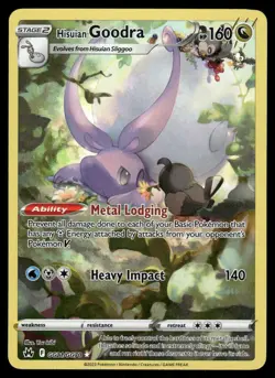 Pokemon Cards Hisuian Goodra GG21/GG70 Crown Zenith Galarian Gallery Holo NM - Image 1