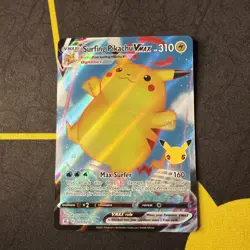 Surfing Pikachu VMAX 009/025 - Celebrations 25th Anniversary Pokemon Card - Image 1