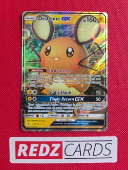 Dedenne GX 57/214 [Holo] Rare Unbroken Bonds Pokemon Card NM - Image 1