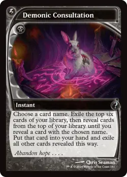 Demonic Consultation - Mystery Booster 2 - Future Sight Frame - MTG - Image 1