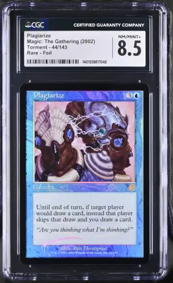 PLAGIARIZE Torment Foil Rare CGC 8.5 MTG [Nostalgium] - Image 1