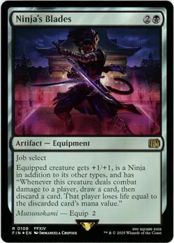 Ninja's Blades - 0108 - Foil - Final Fantasy MTG - NM/M - Image 1