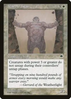 Tempest Marble Titan MTG Magic the Gathering LP - Image 1