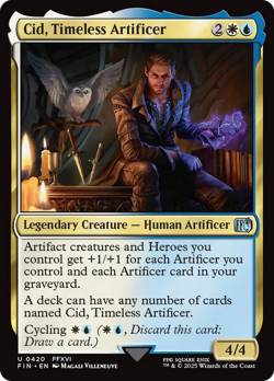 Cid, Timeless Artificer | Foil | Final Fantasy 420 | Near Mint - Image 1